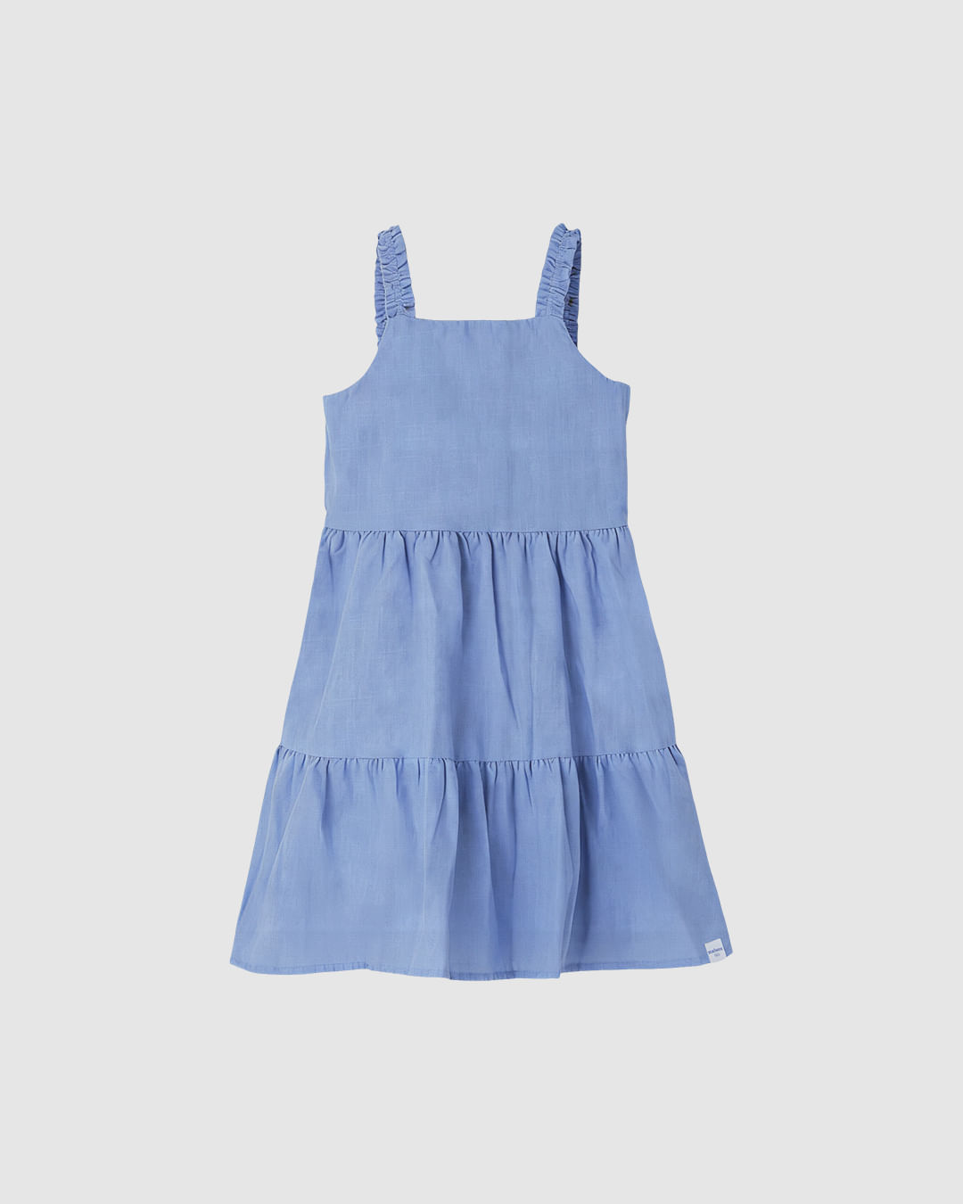 Vestido Infantil Rodado Acinturado Em Tecido Texturizado Malwee Kids