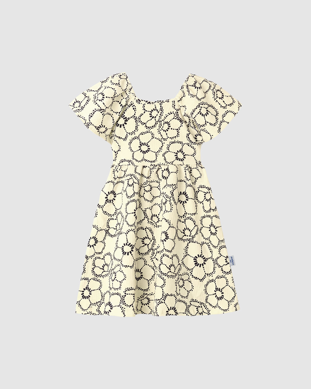 Vestido Infantil Detalhe Vazado Costas Em Malha Texturizada Malwee Kids