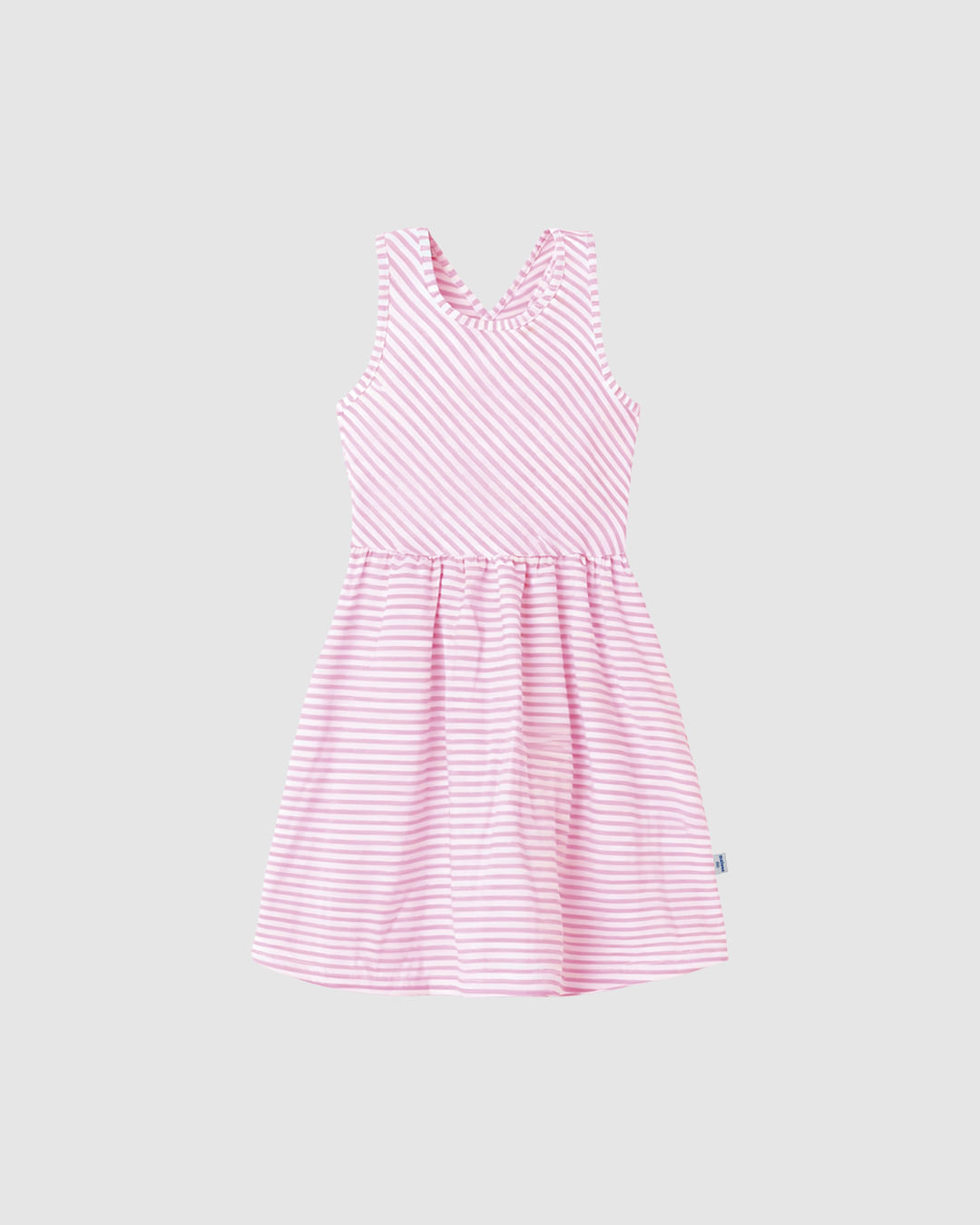 Vestido Infantil Detalhe Transpasse Costas Malha Listrada Lurex Malwee Kids