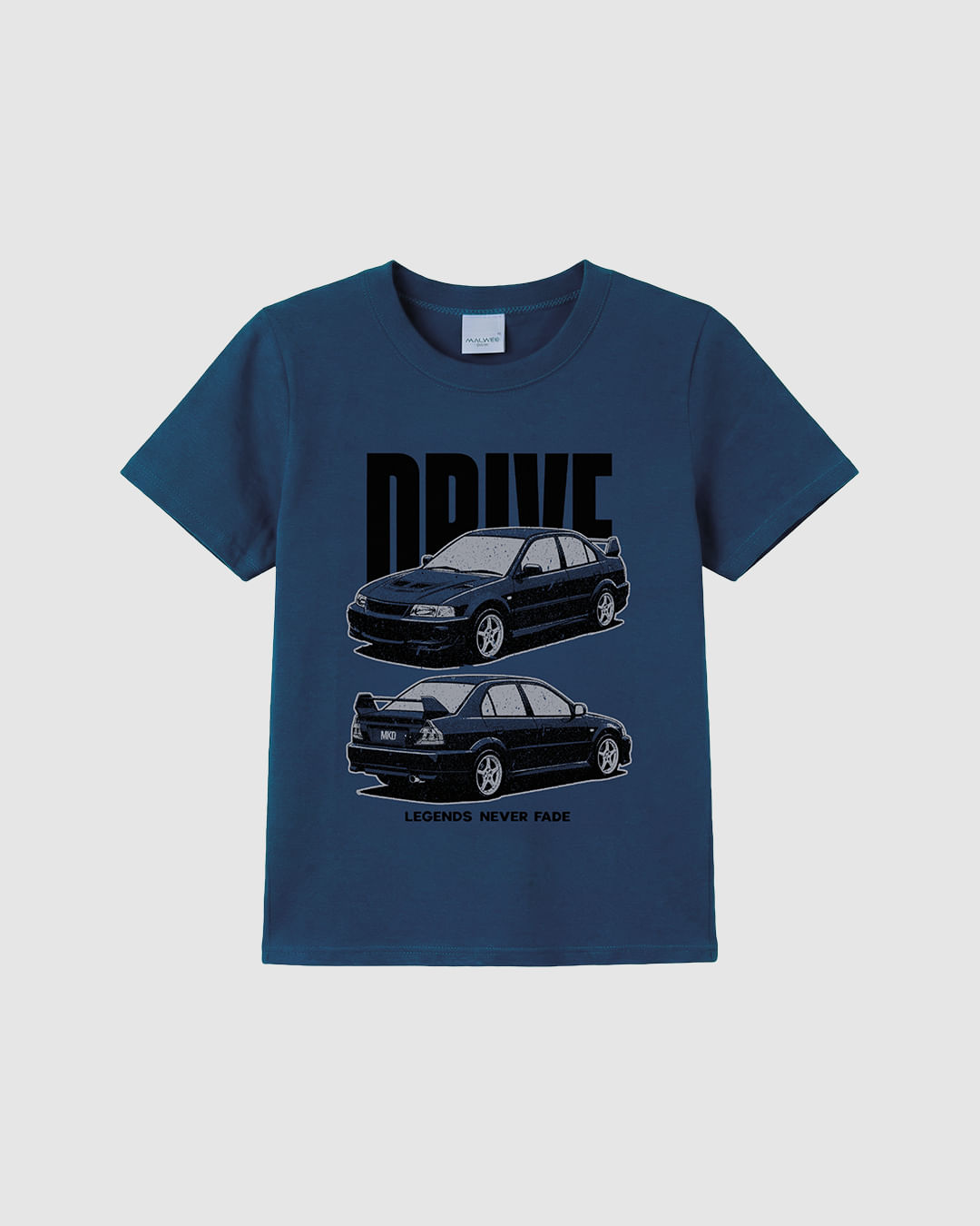 Camiseta Infantil Menino Estampa HD Drive Em Algodão Malwee Kids - Azul - 6