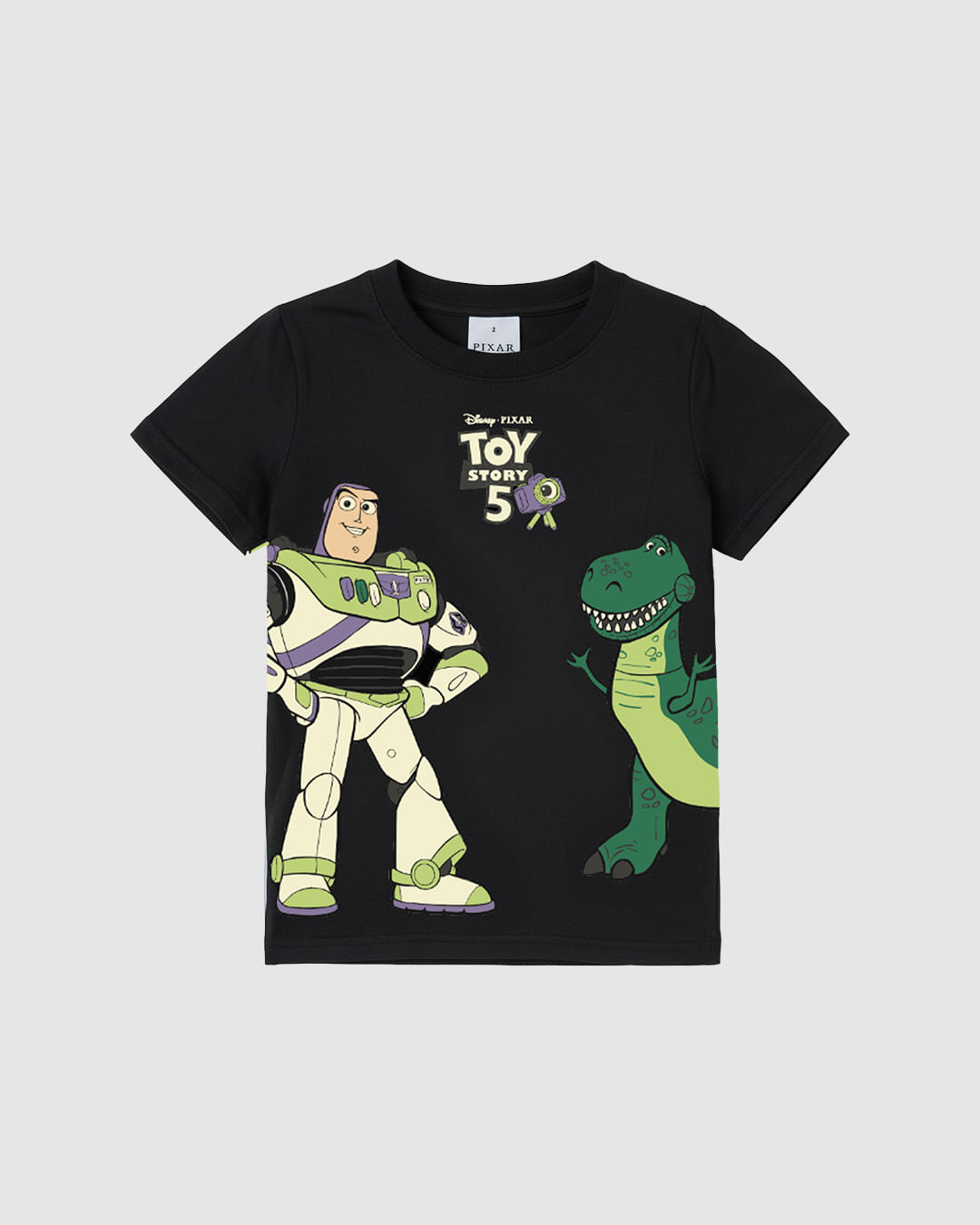 Camiseta Infantil Menino Especial Toy Story 5 Em Algodão Malwee Kids - Preto - 8