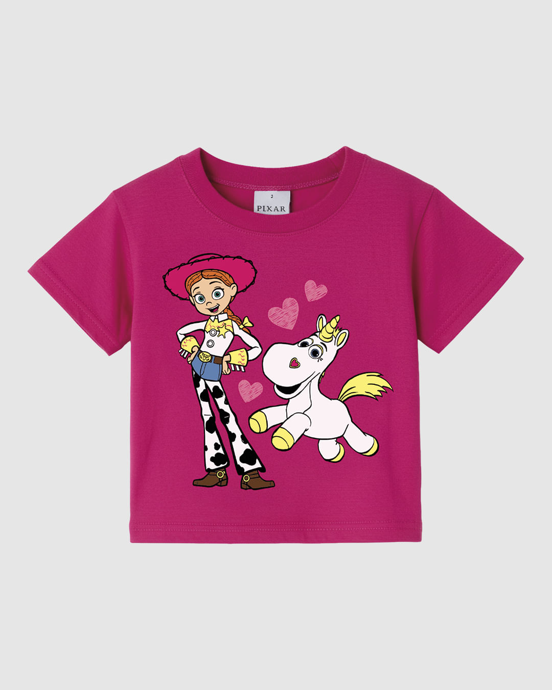 Blusa Infantil Menina Box Toy Story Jessie E Buttercup Em Algodão Malwee Kids - Rosa - 1