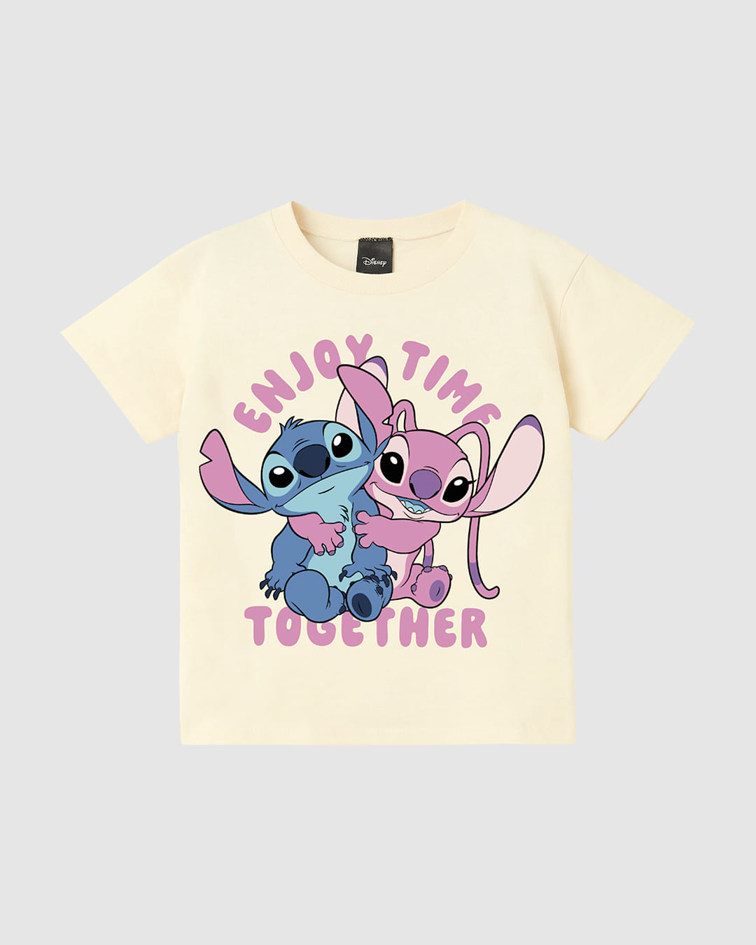 Blusa Infantil Menina Stitch Enjoy Time Together Em Algodão Malwee Kids