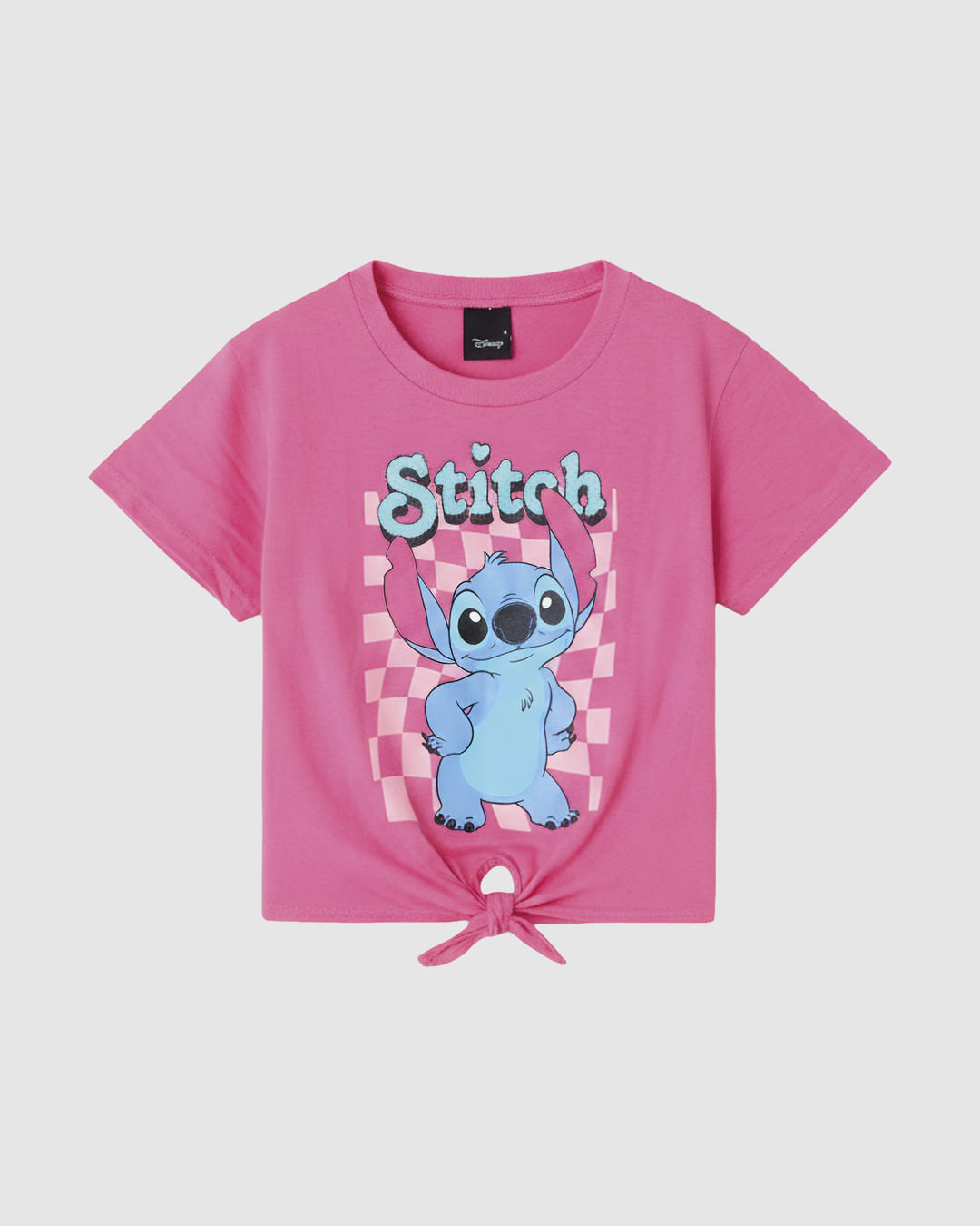 Blusa Infantil Menina Box Stitch Amarração Frontal Em Algodão Malwee Kids - Rosa - 8