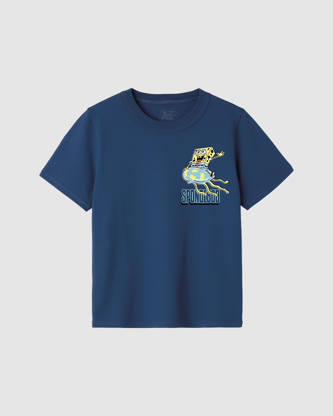 Camiseta Infantil Menino Bob Esponja Estampa Frente E Costas Malwee Kids