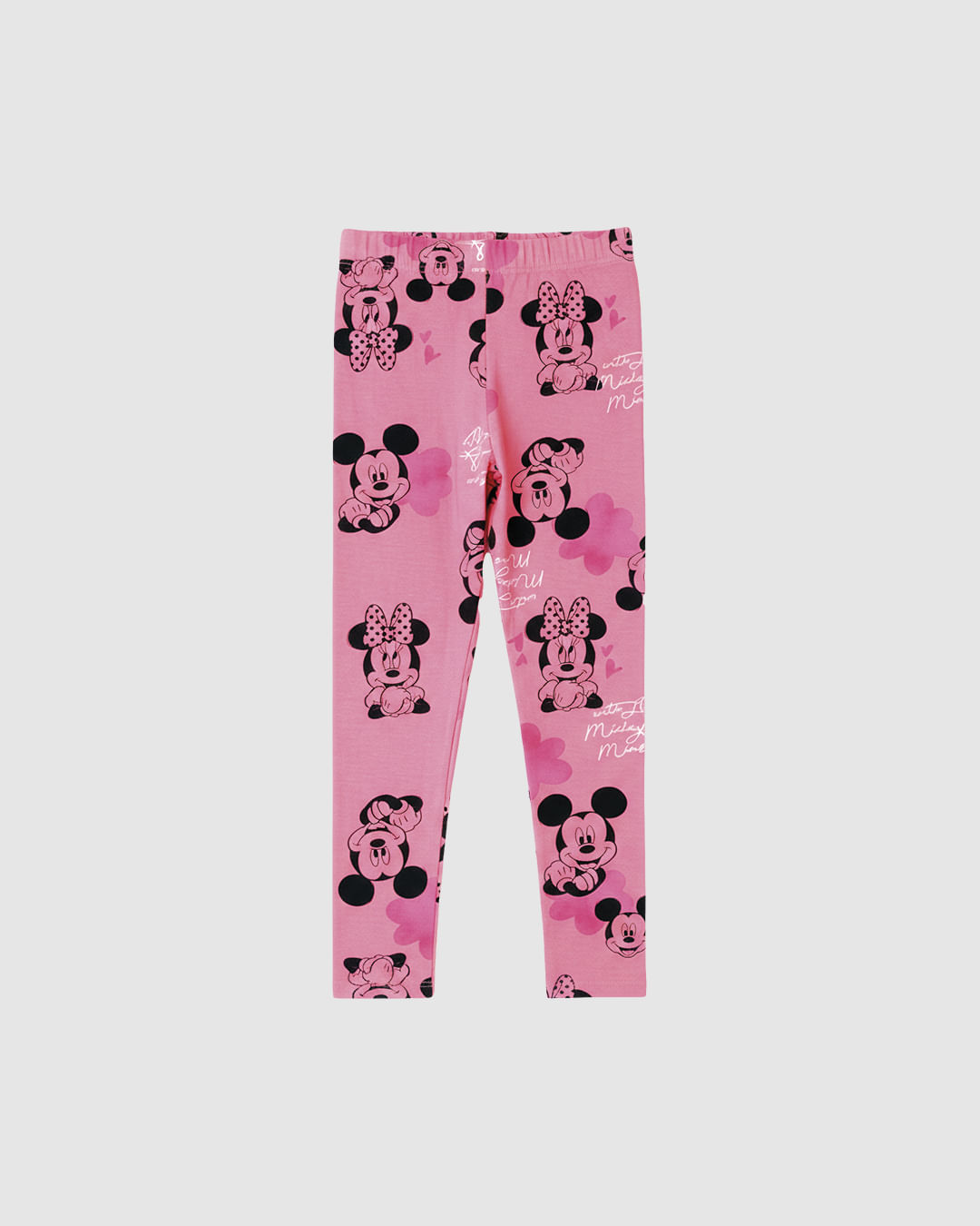 Calça Legging Infantil Estampa Digital Minnie Mouse Disney Malwee Kids - Rosa - 8