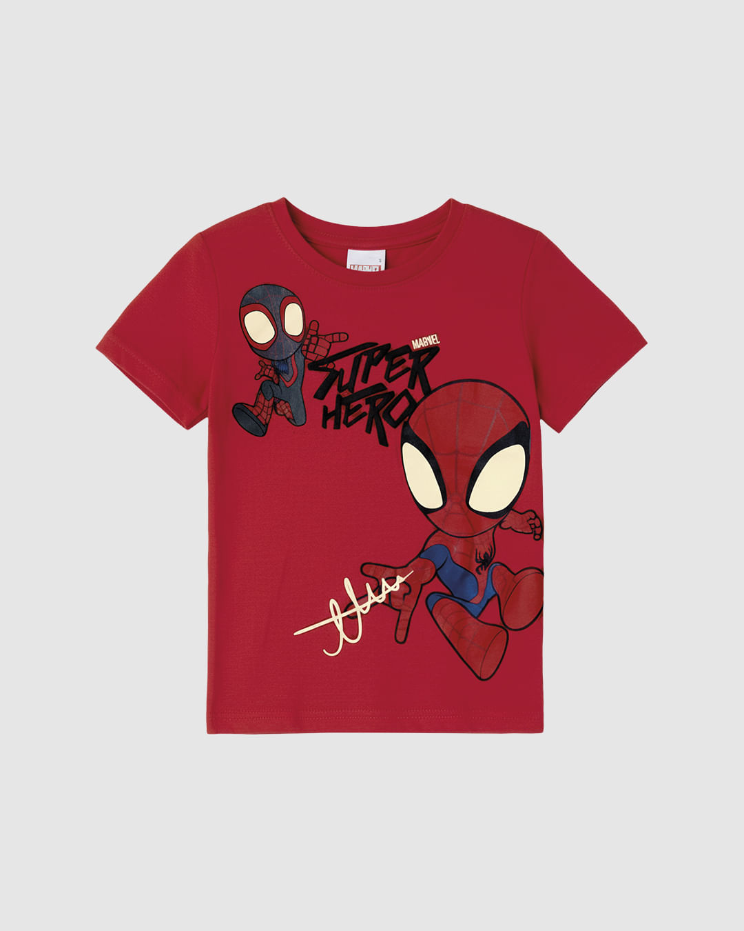 Camiseta Infantil Menino Spidey E Seus Amigos Espetaculares Malwee Kids - Vermelho - 1