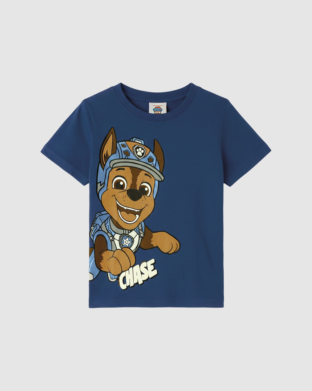 Camiseta Infantil Menino Patrulha Canina Estampa Puff Em Algodão Malwee Kids