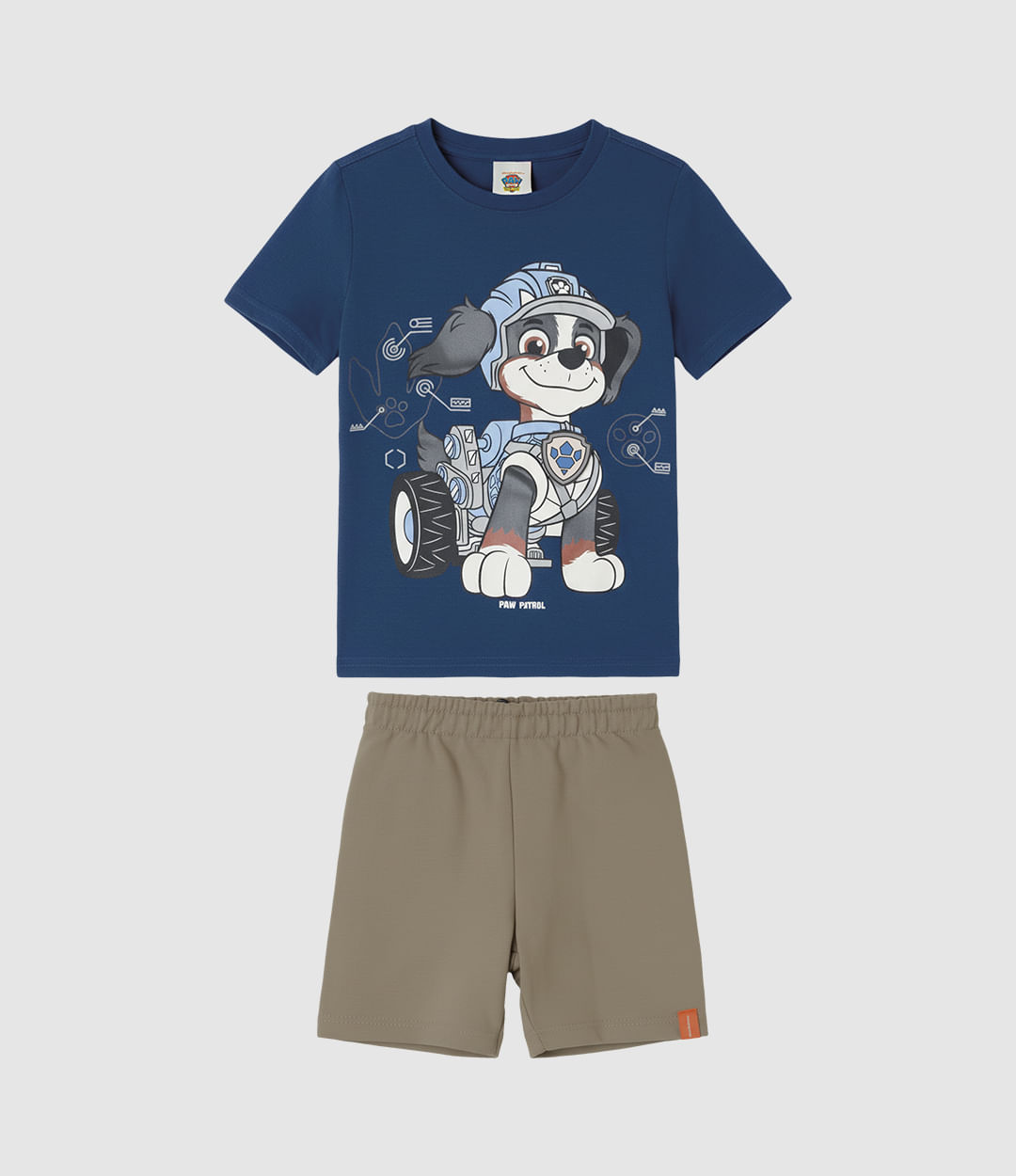 Conjunto Infantil Menino Estampa Com Bordado Patrulha Canina Malwee Kids - Azul - 8