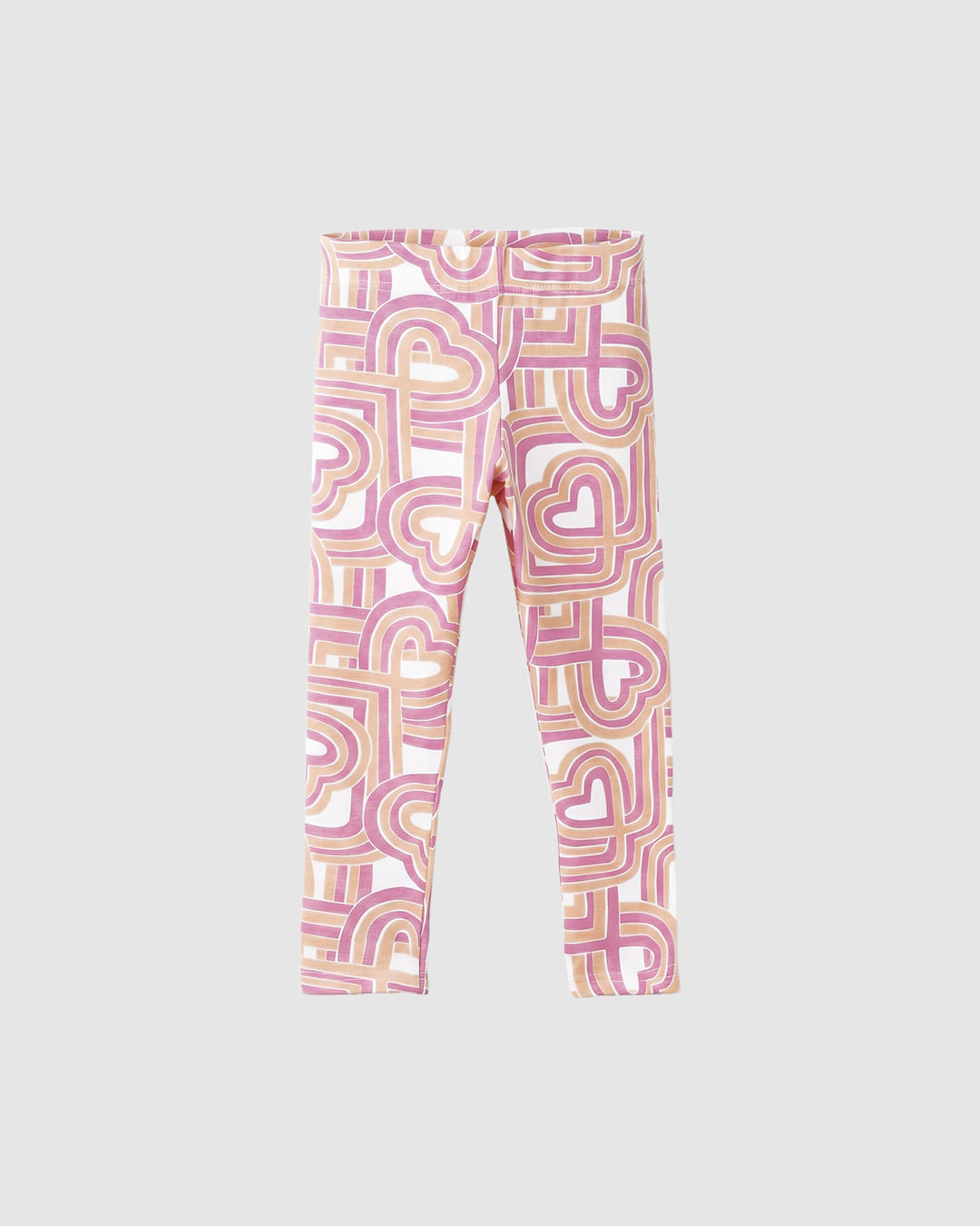 Calça Legging Infantil Estampada Cós Elástico Em Algodão Malwee Kids