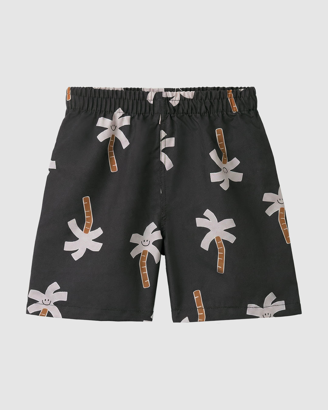 Bermuda Infantil Menino Estampada Cós Elástico Em Microfibra Malwee Kids - Cinza - 4