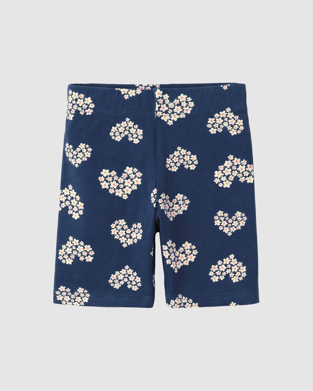 Bermuda Infantil Menina Estampada Em Algodão Malwee Kids - Azul - 6