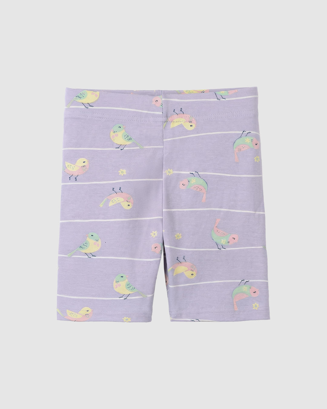 Bermuda Infantil Menina Estampada Em Algodão Malwee Kids - Roxo - 3