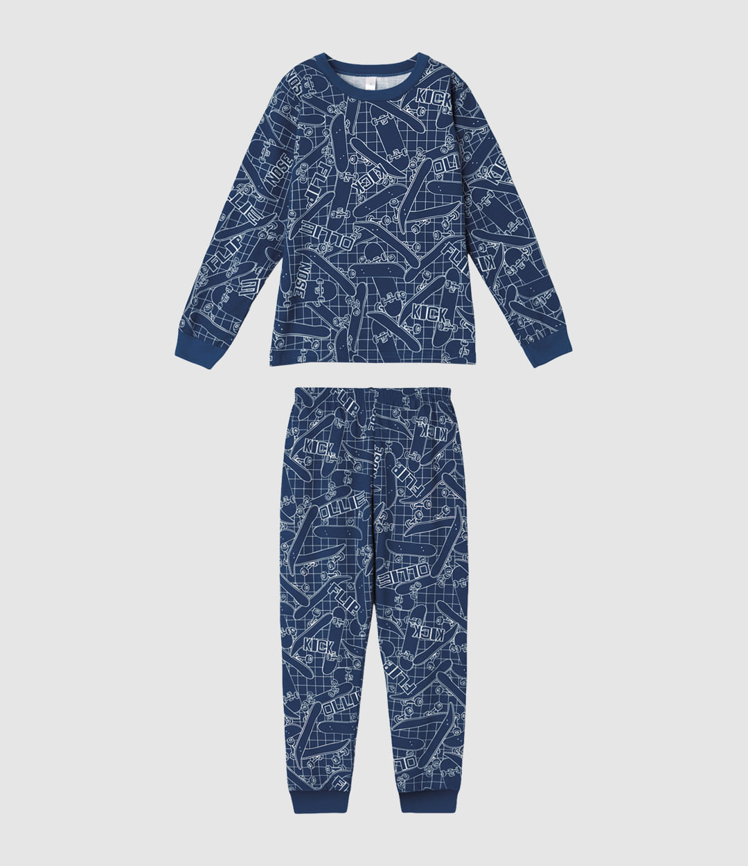 Pijama Infantil Menino Camiseta E Calça Estampa Brilha No Escuro Malwee Kids