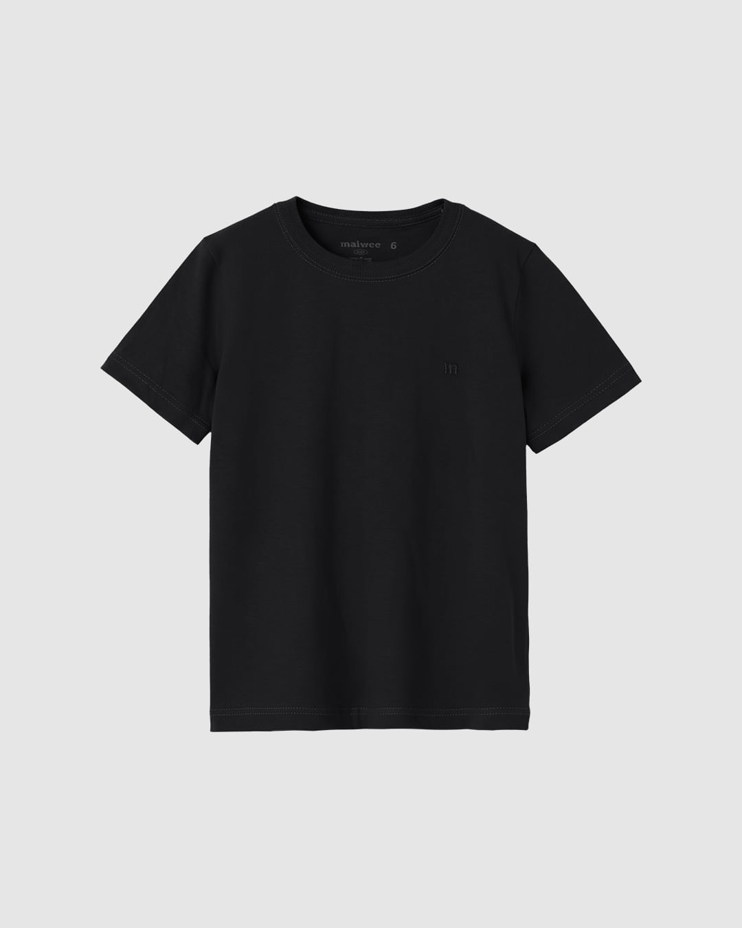 Camiseta Básica Infantil Menino Bordado Peitoral Em Algodão Malwee Kids