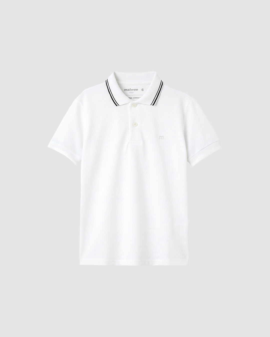 Camisa Polo Infantil Menino Bordado Peitoral Em Algodão Malwee Kids