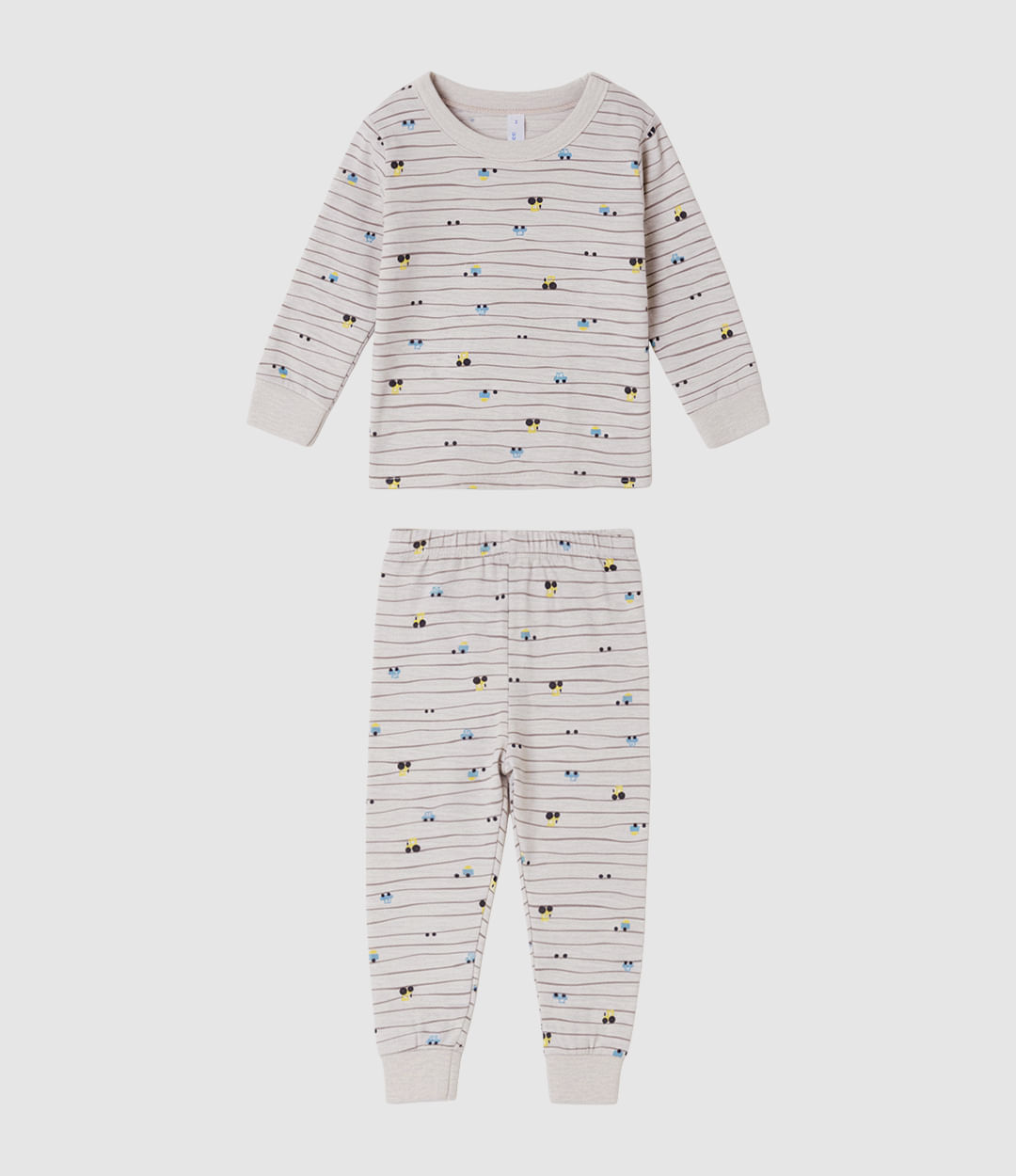 Pijama Longo Infantil Menino Rapport Brilha No Escuro Em Algodão Malwee Kids