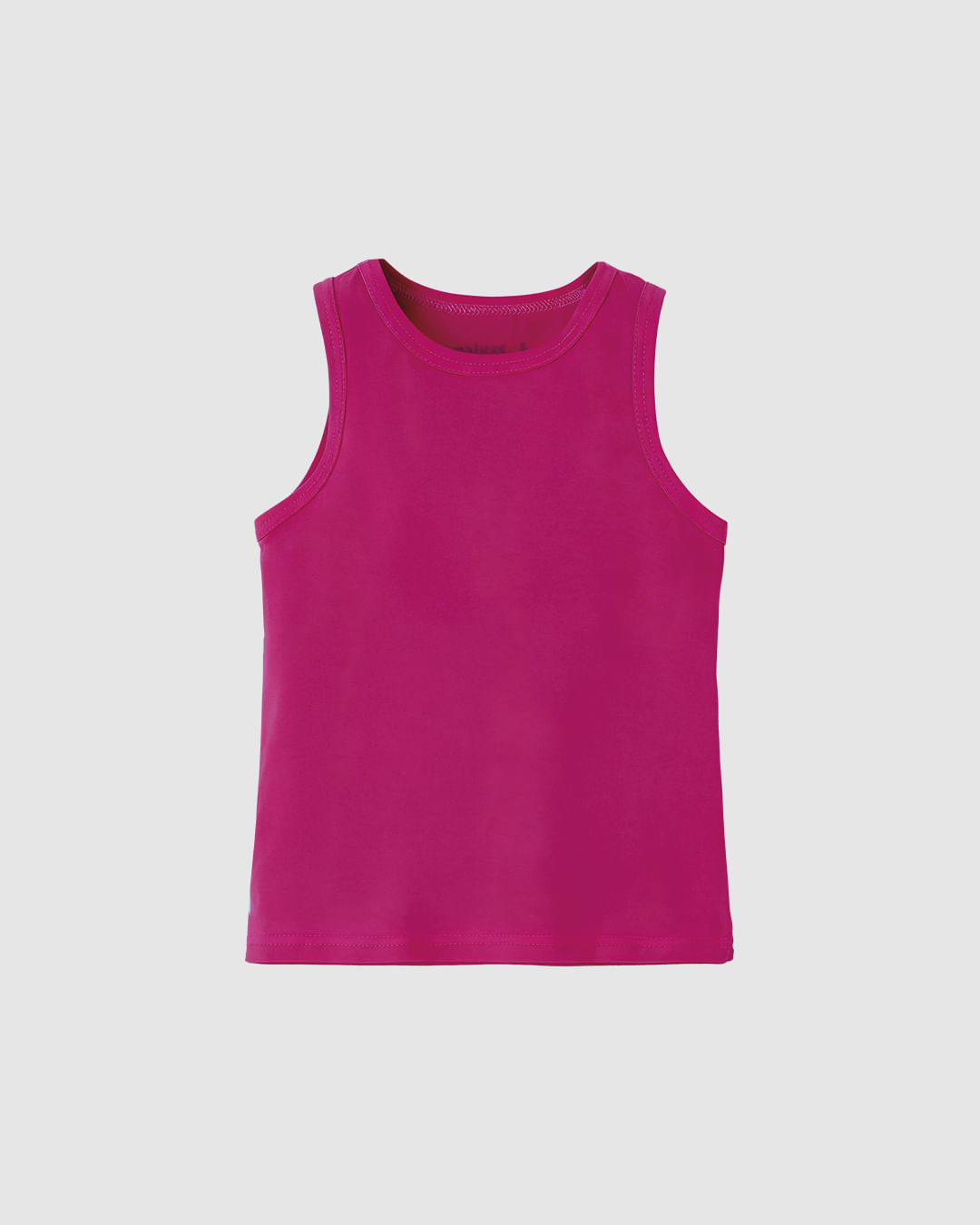 Regata Infantil Menina Decote Redondo Alça Média Em Algodão Malwee Kids - Rosa - 8
