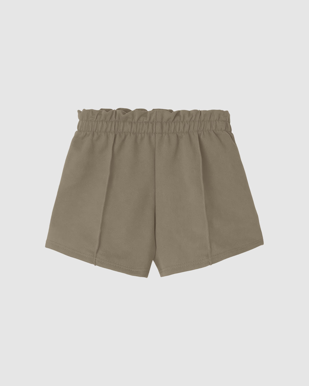 Shorts Infantil Menina Clochard Recorte Frontal Em Moletinho Malwee Kids - Marrom - 8