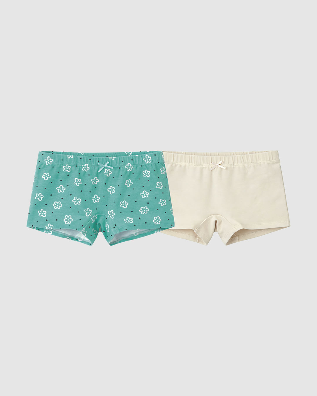 Kit 2 Calcinhas Boxer Infantis Menina Em Algodão Malwee Kids