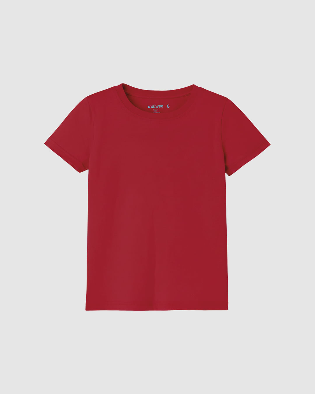 Blusa Infantil Menina Decote Redondo Em Algodão Malwee Kids - Vermelho - 2