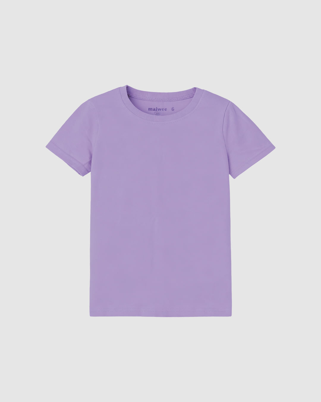 Blusa Infantil Menina Decote Redondo Em Algodão Malwee Kids - Roxo Claro - 8