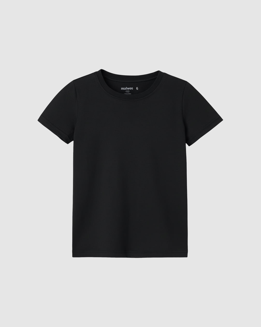 Blusa Infantil Menina Decote Redondo Em Algodão Malwee Kids - Preto - 4