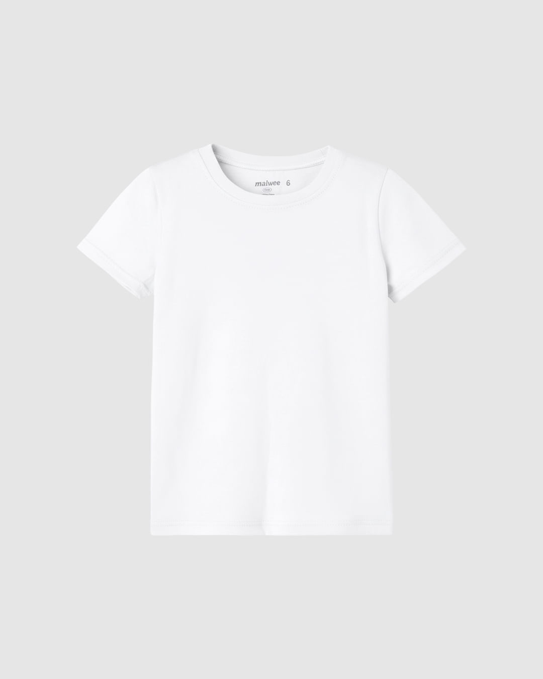Blusa Infantil Menina Decote Redondo Em Algodão Malwee Kids - Branco - 2