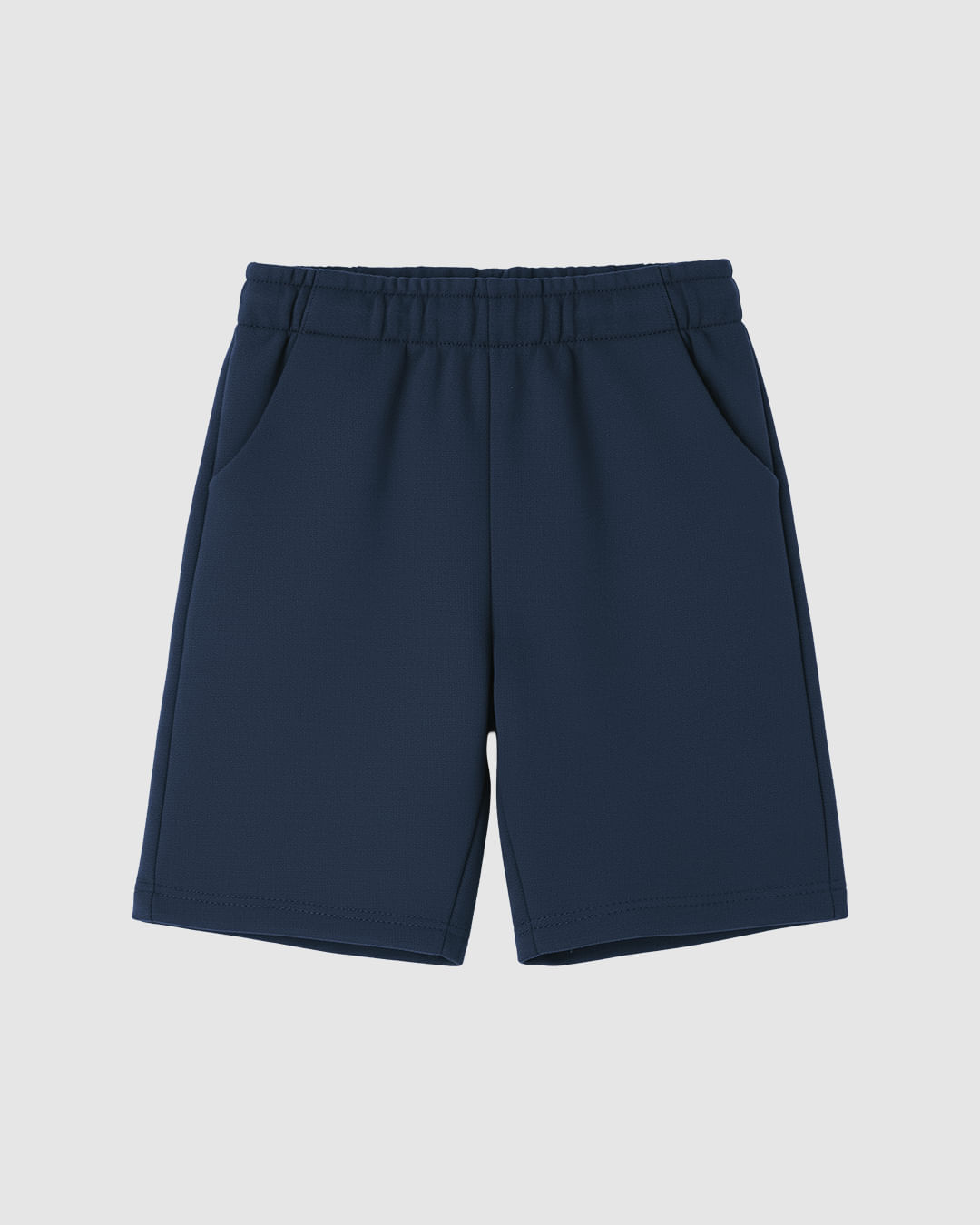 Bermuda Infantil Menino Em Moletom Sem Flanela Malwee Kids - Azul Escuro - 4