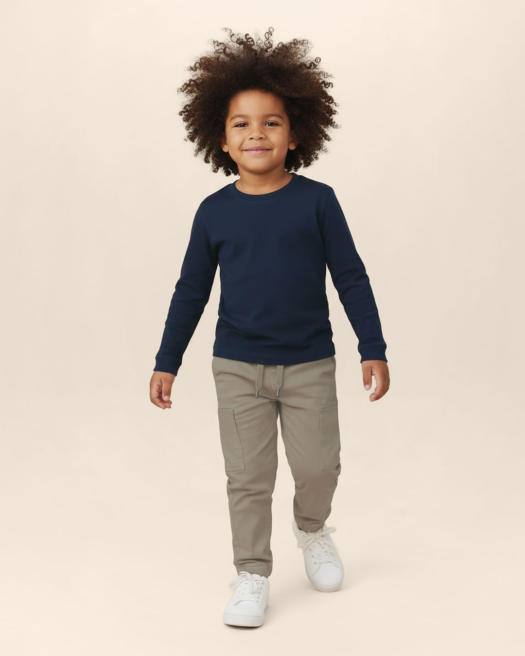 Camiseta Infantil Unissex Manga Longa Em Algodão Malwee Kids - Azul - 14