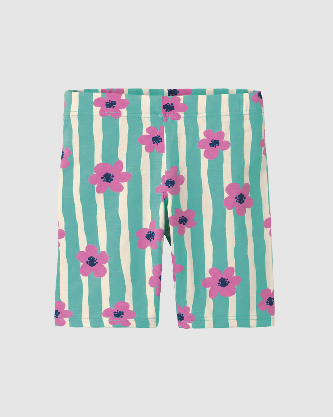 Bermuda Infantil Menina Estampada Em Algodão Malwee Kids - Verde - 8