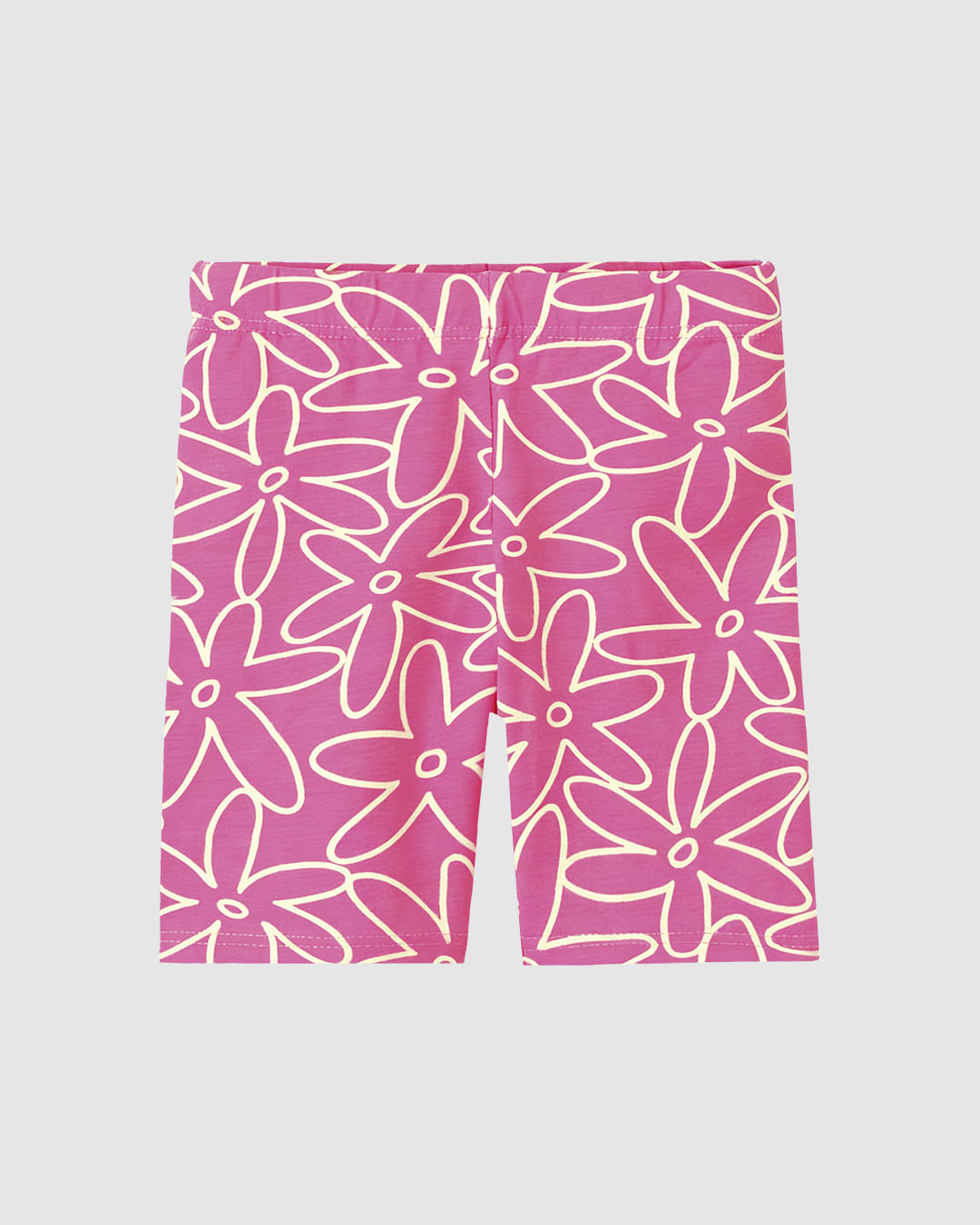 Bermuda Infantil Menina Estampada Em Algodão Malwee Kids - Rosa - 8