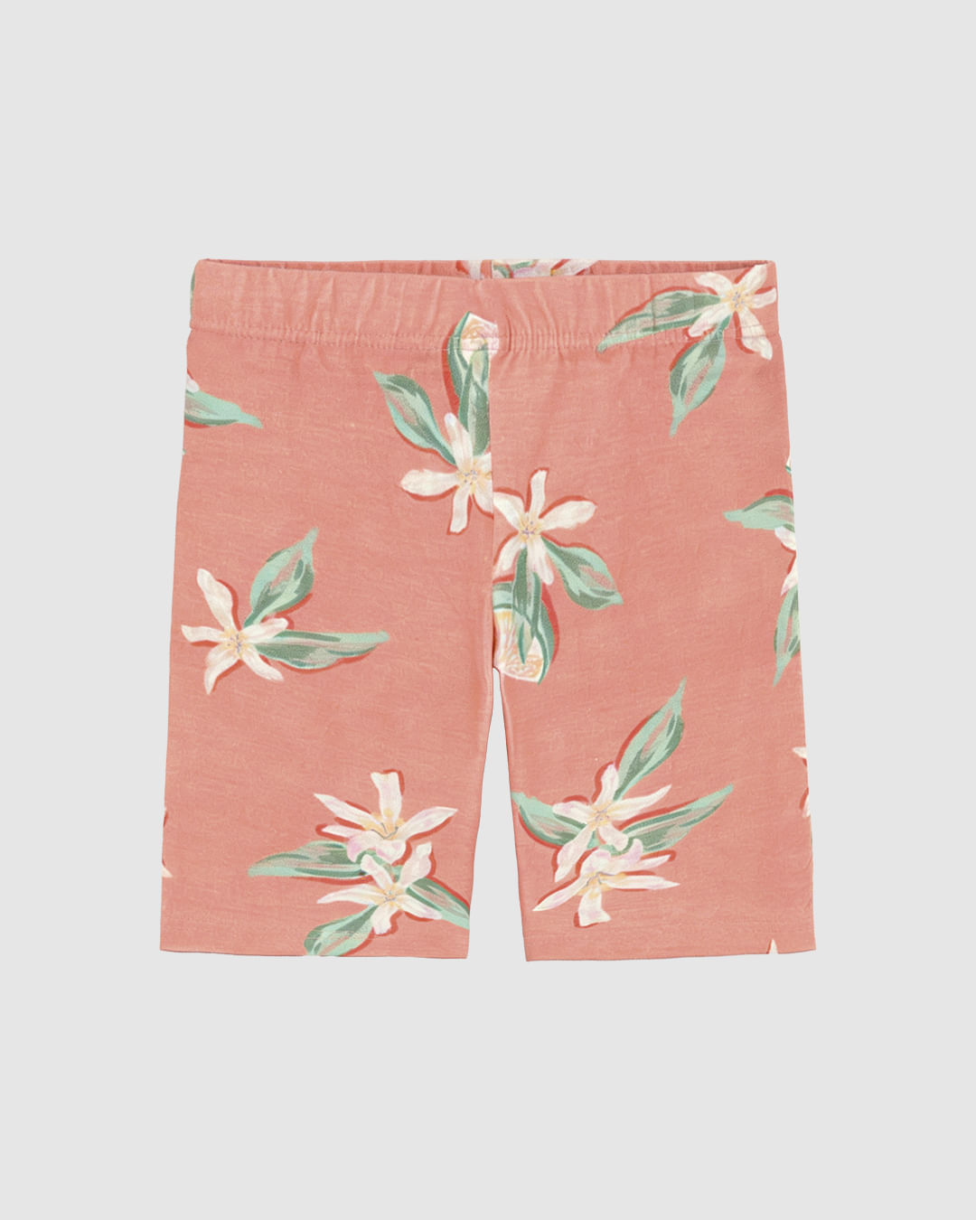 Bermuda Infantil Menina Estampada Em Algodão Malwee Kids - Laranja - 6