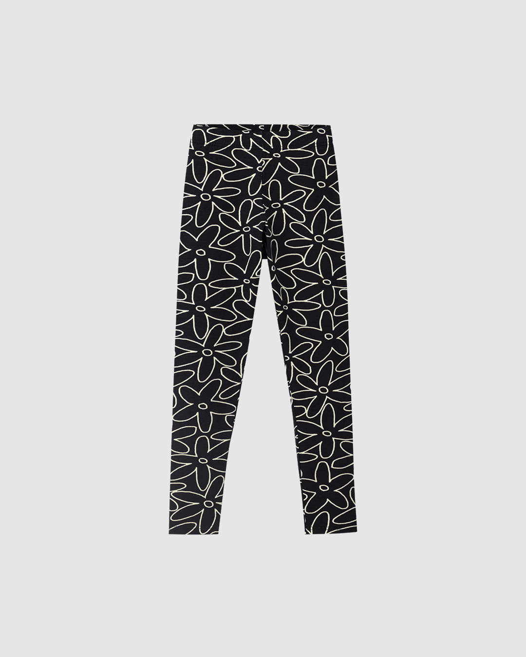Calça Legging Infantil Estampada Em Algodão Malwee Kids