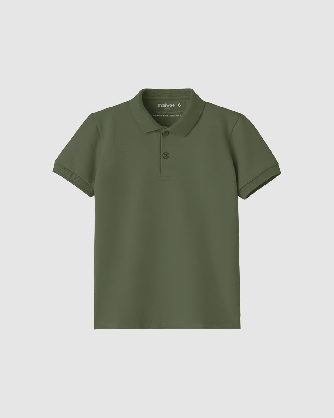 Camisa Polo Infantil Menino Gola Esporte Em Piquet Stretch Malwee Kids - Verde - 4