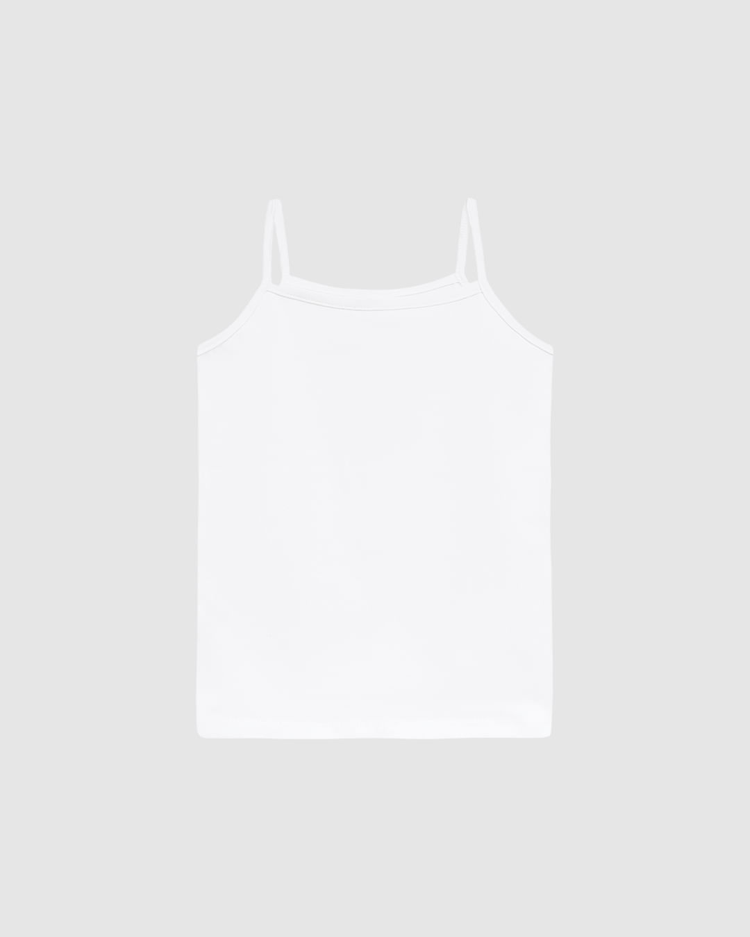 Regata Infantil Menina Alça Fina Em Algodão Malwee Kids - Branco - 18