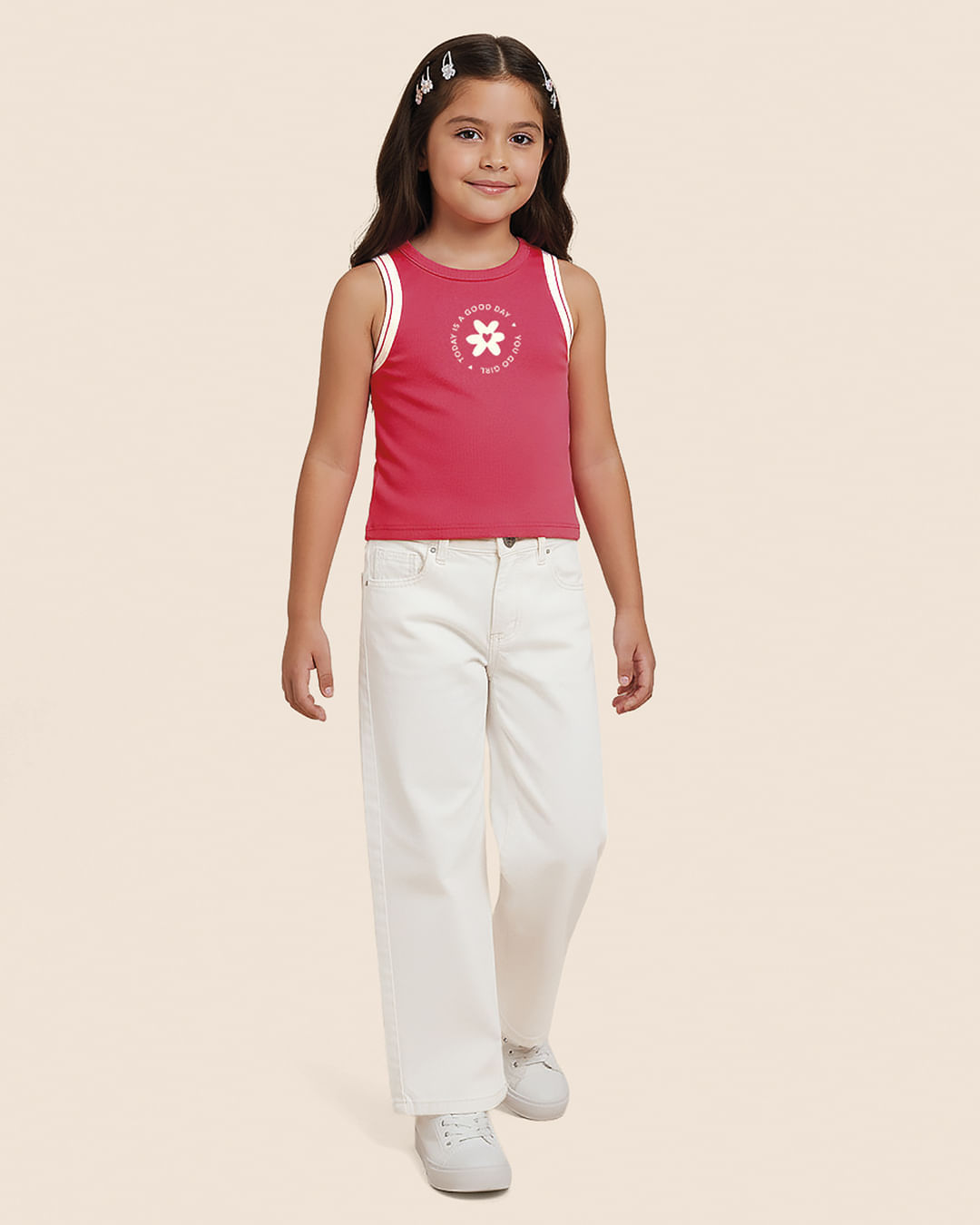 Regata Infantil Menina Today Is A Good Day Em Ribana Malwee Kids - Vermelho - 4