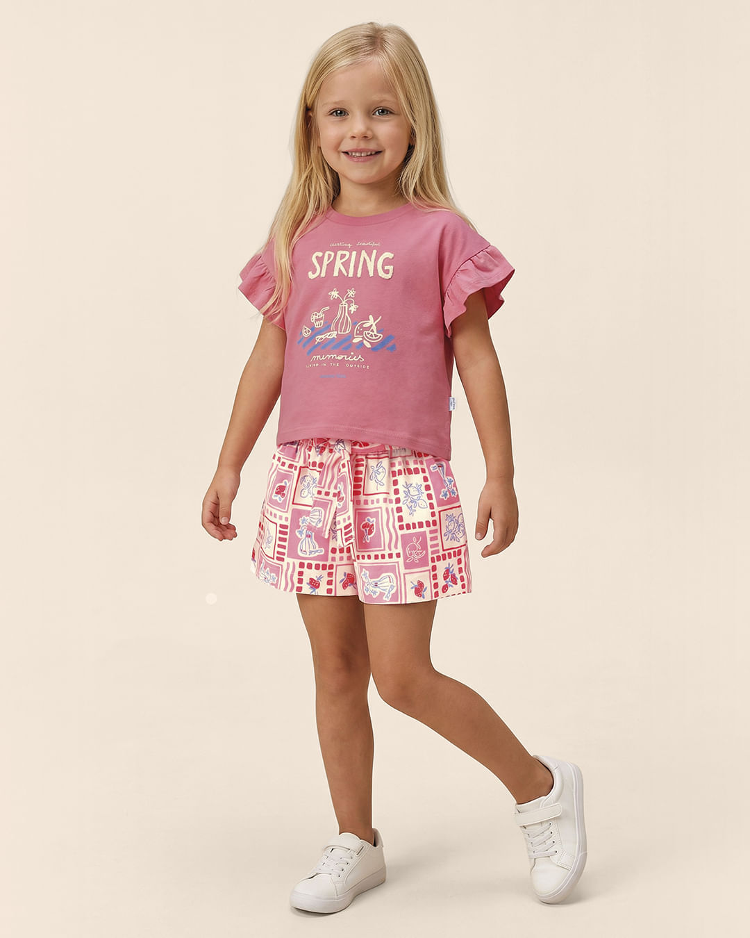 Conjunto Infantil Menina Creating Beautiful Spring Memories Malwee Kids - Rosa - 6