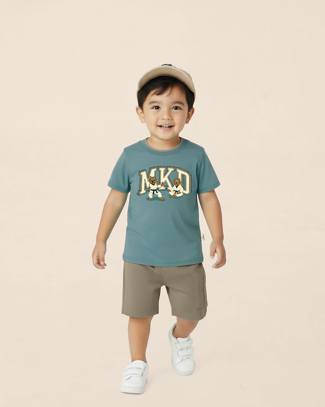 Conjunto Infantil Menino Camiseta Estampa Efeito HD Em Algodão Malwee Kids - Verde - 6