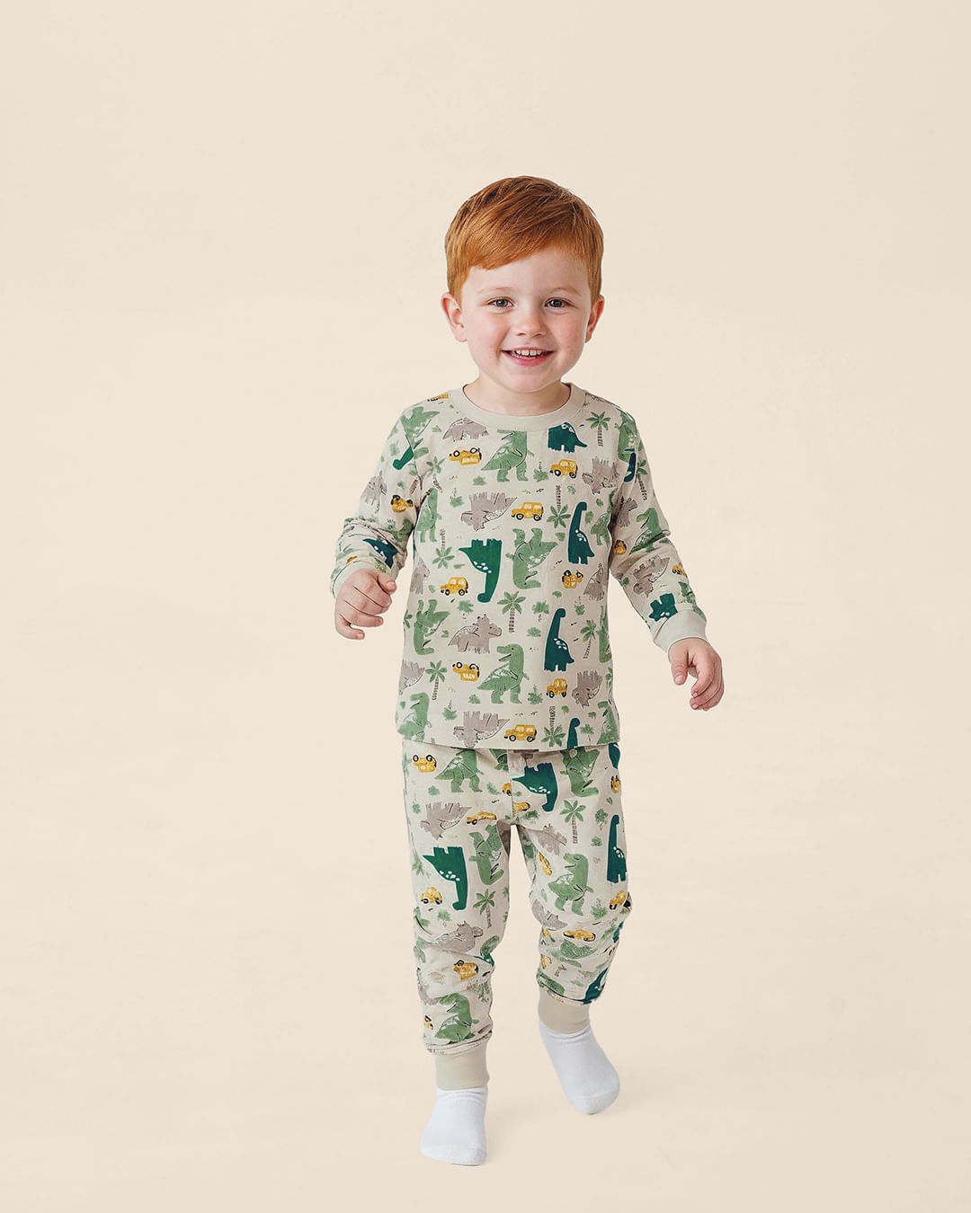 Pijama Longo Infantil Menino Rapport Brilha No Escuro Em Algodão Malwee Kids - Cinza - 8