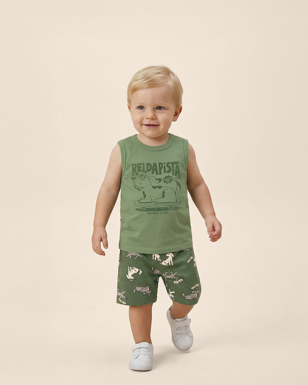 Conjunto Infantil Menino Regata Rei Da Pista Em Algodão Malwee Kids