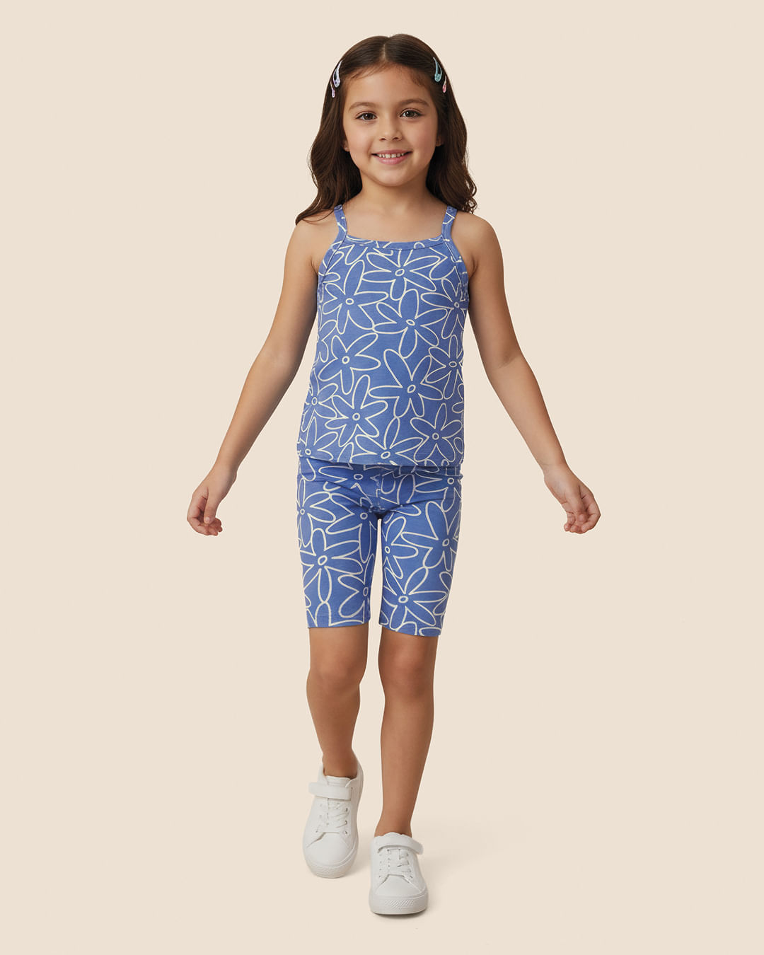 Bermuda Infantil Menina Estampada Em Algodão Malwee Kids