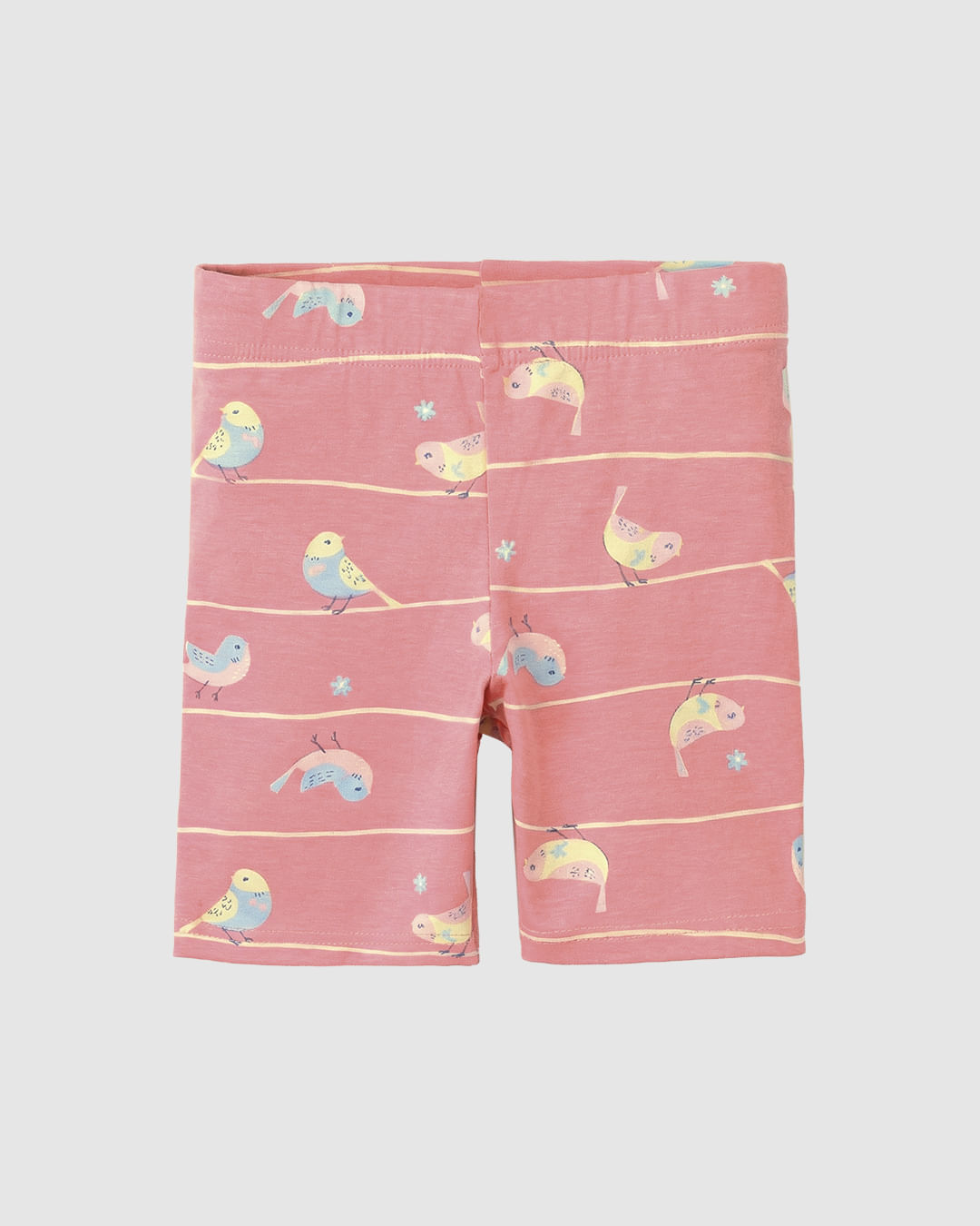 Bermuda Infantil Menina Estampada Em Algodão Malwee Kids - Rosa - 6