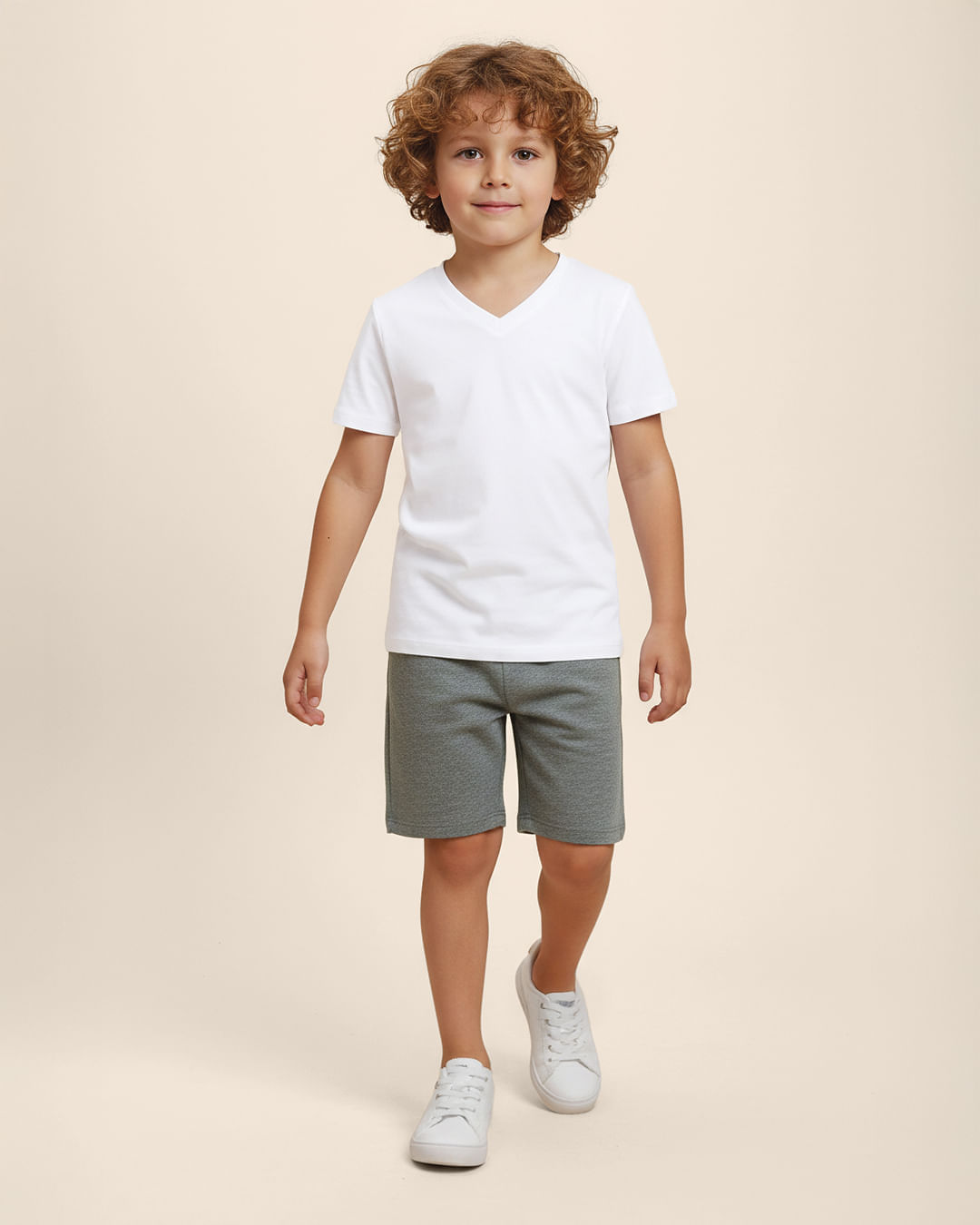 Bermuda Infantil Menino Em Moletom Sem Flanela Malwee Kids - Cinza Escuro - 3
