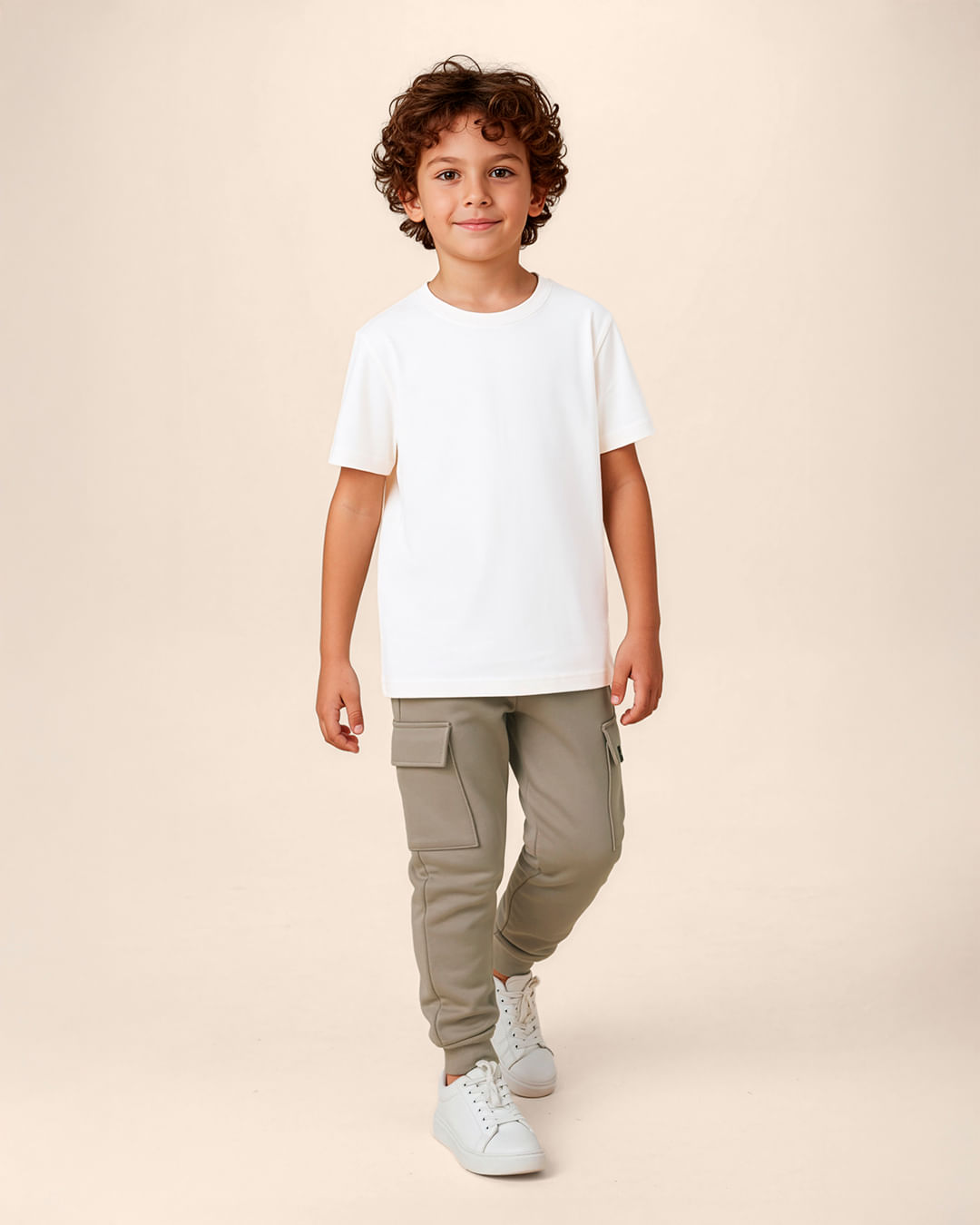 Calça Infantil Menino Bolso Funcional Lateral Em Moletinho Malwee Kids