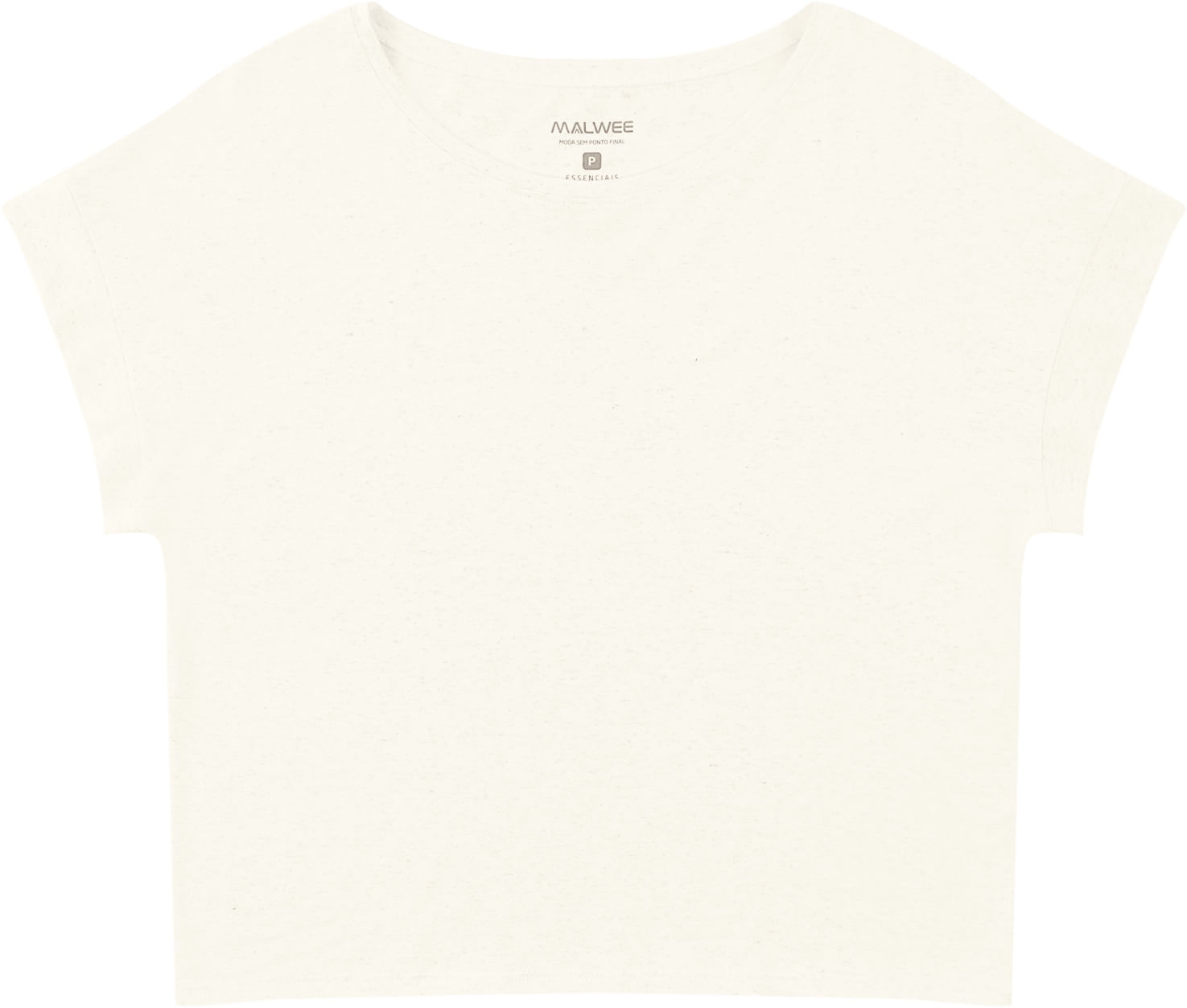 Blusa Ampla Feminina Manga Curta em Malha Viscolinho Stretch