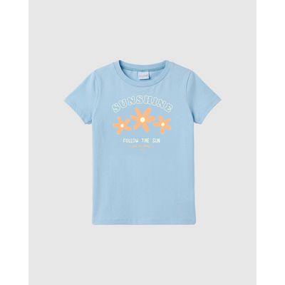 Blusa Infantil Menina Estampa Puff Sunshine Em Algodão Malwee Kids