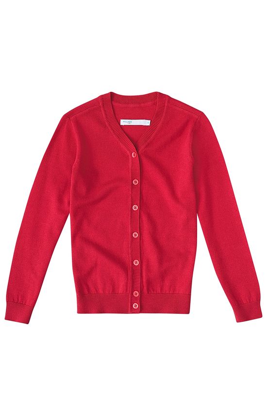 Cardigan Infantil Menina Abotoamento Frontal Em Tricô Malwee Kids