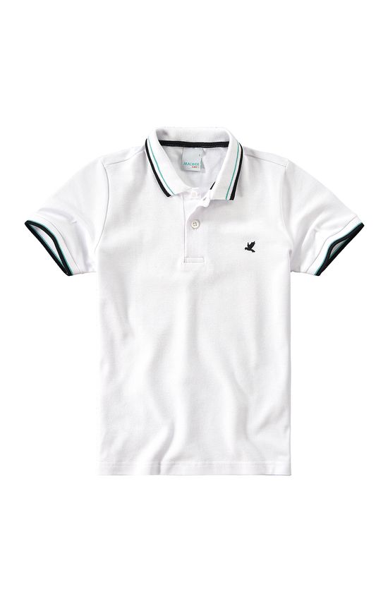 camisa polo feminina malwee branca