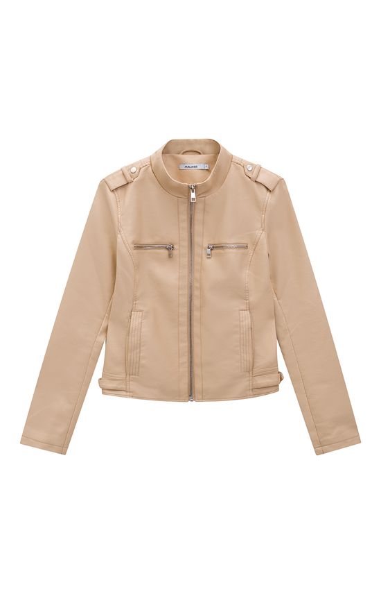 jaqueta couro malwee